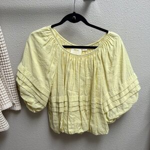 Maeve by Anthro Yellow Women's Top